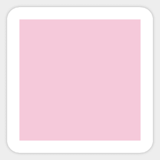 Solid Pearly Light Pink Monochrome Minimal Design Sticker